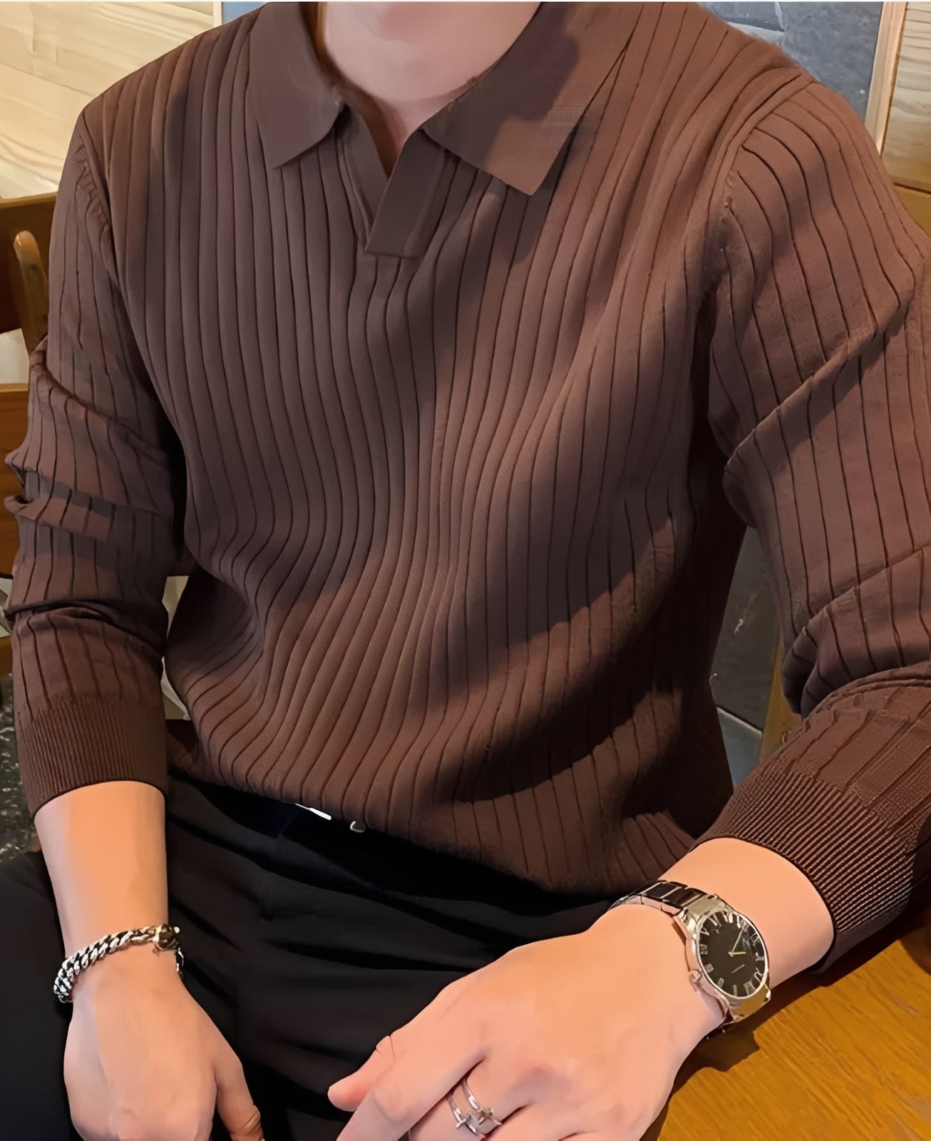 Hector - Slim-Fit pánský svetr s tradičním vzhledem