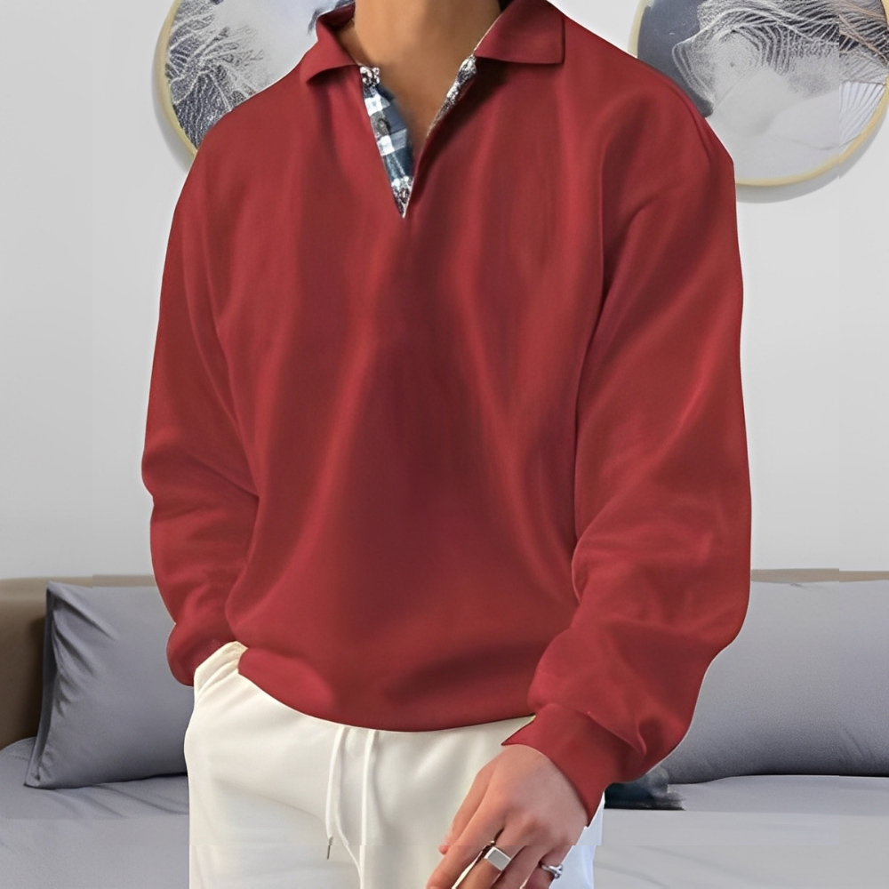 Colsen - Moderní pánský svetr s polovičním zipem