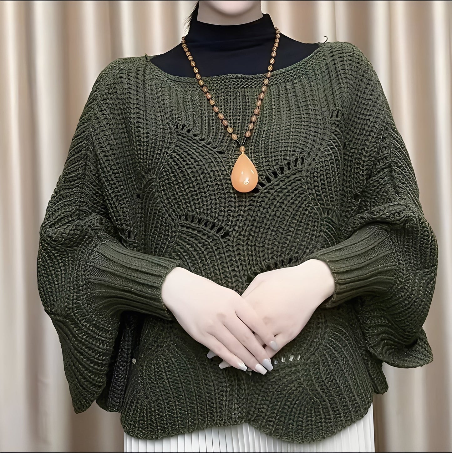 Celestine - Dámský termo svetr s rozšířenými rukávy