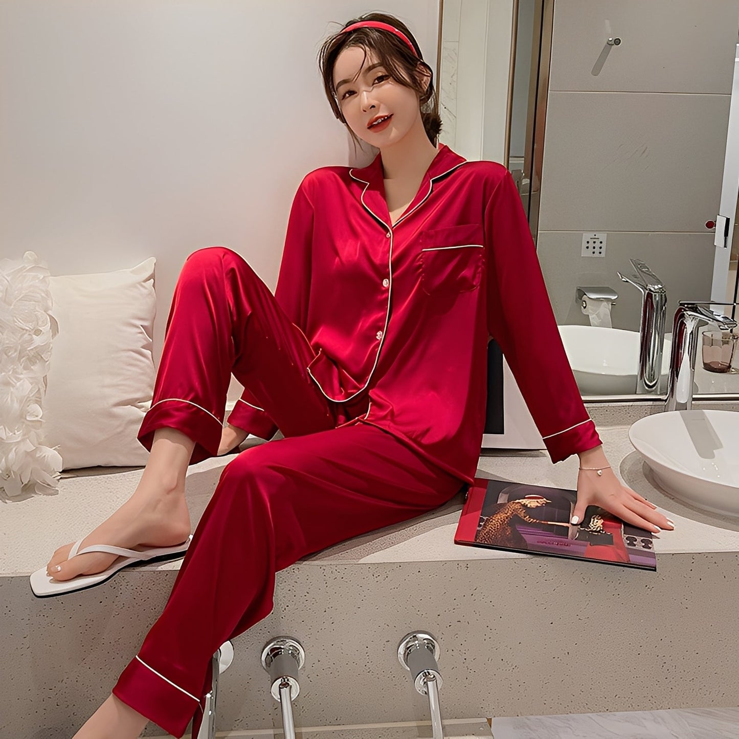 Ella - Elegantní dámský kašmírový svetr Set