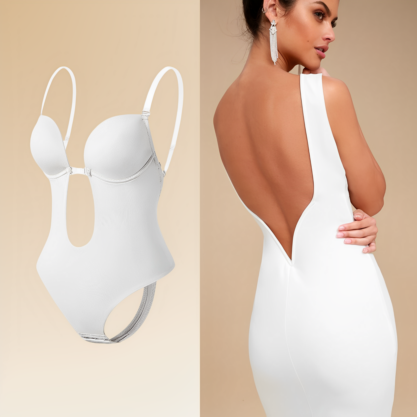 Nina – Zadní Bodysuit-Podprsenka