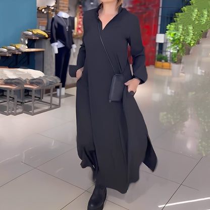 Hélène - Volné šaty s bočním rozparkem pro ženy