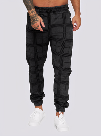 Jaeden - Stylové kostkované pánské kalhoty