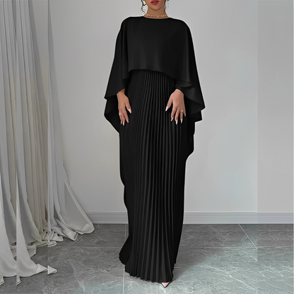 Marilou - Elegantní šaty s plisovanou pláštěnkou pro ženy