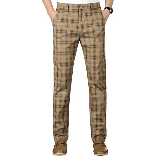 Hayavert - Kostkované kalhoty trendy pro muže