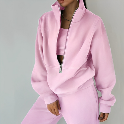 Mélissa - Souprava dvou kusů oversize pohodlná z teplákoviny