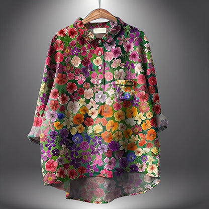 Garance - Klasická dámská halenka s dlouhými rukávy