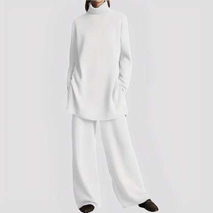 Jessica - Stylová domácí souprava s vysokým límcem pro ženy