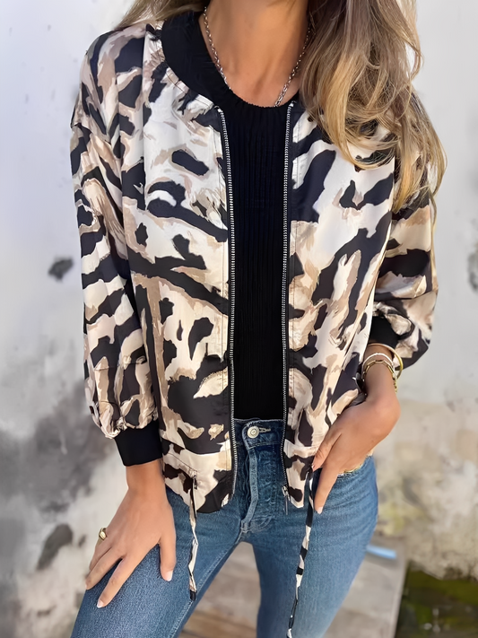 Ryana - Módní dámská bunda se zipem