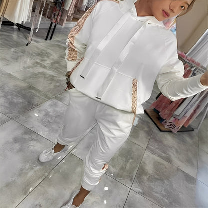 Tiffany - Dámská elegantní souprava s mikinou a kalhotami