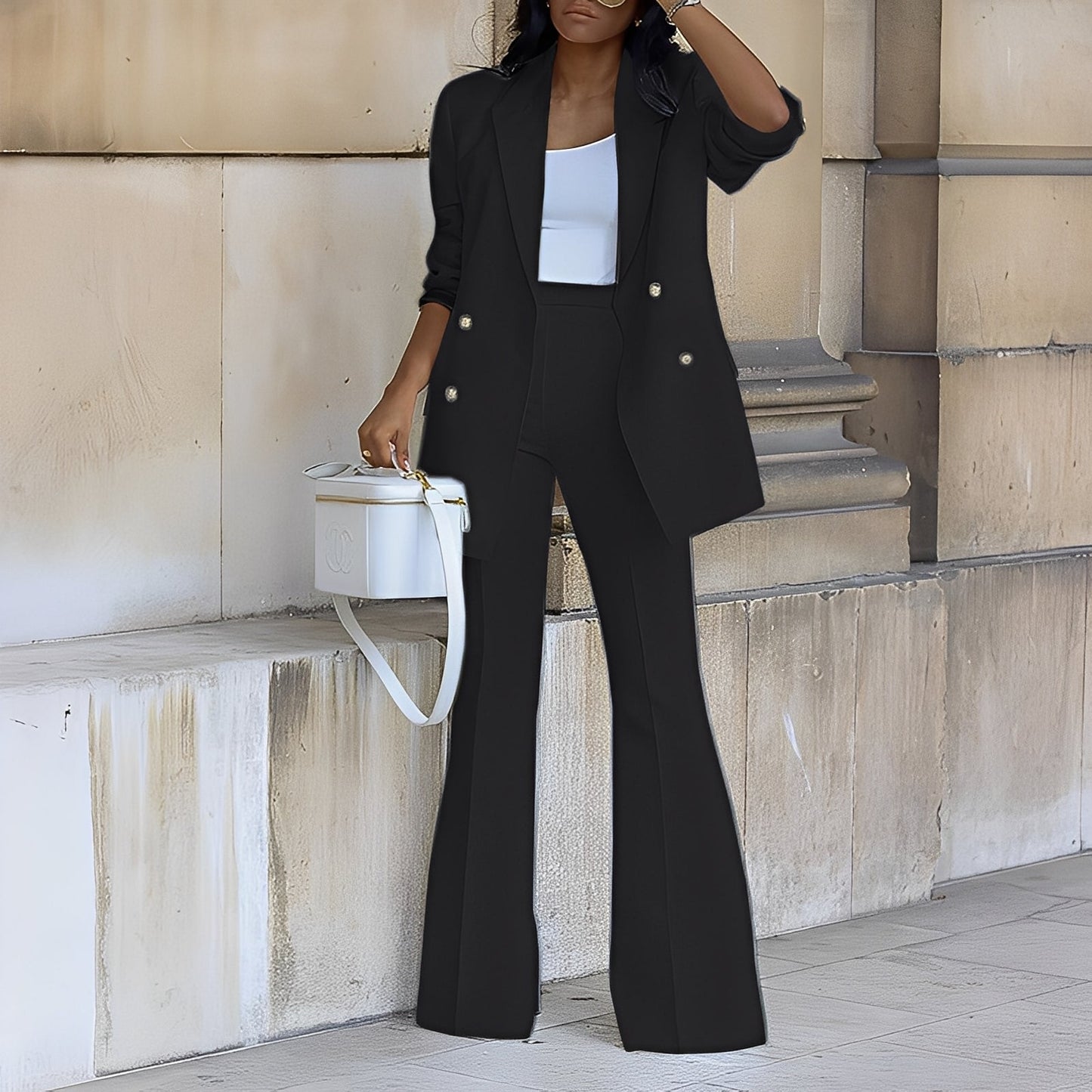 Mélanie - Sako dlouhé elegantní a formální pro ženy souprava