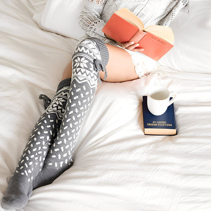 Corinne - Elegantní vánoční vlněné ponožky pro ženy