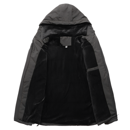 Karl - Pánská univerzální flísová bunda s kapucí