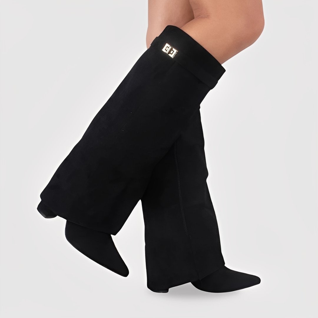 Linette - Kožené boty s přezkou pro ženy