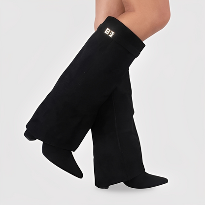 Linette - Kožené boty s přezkou pro ženy