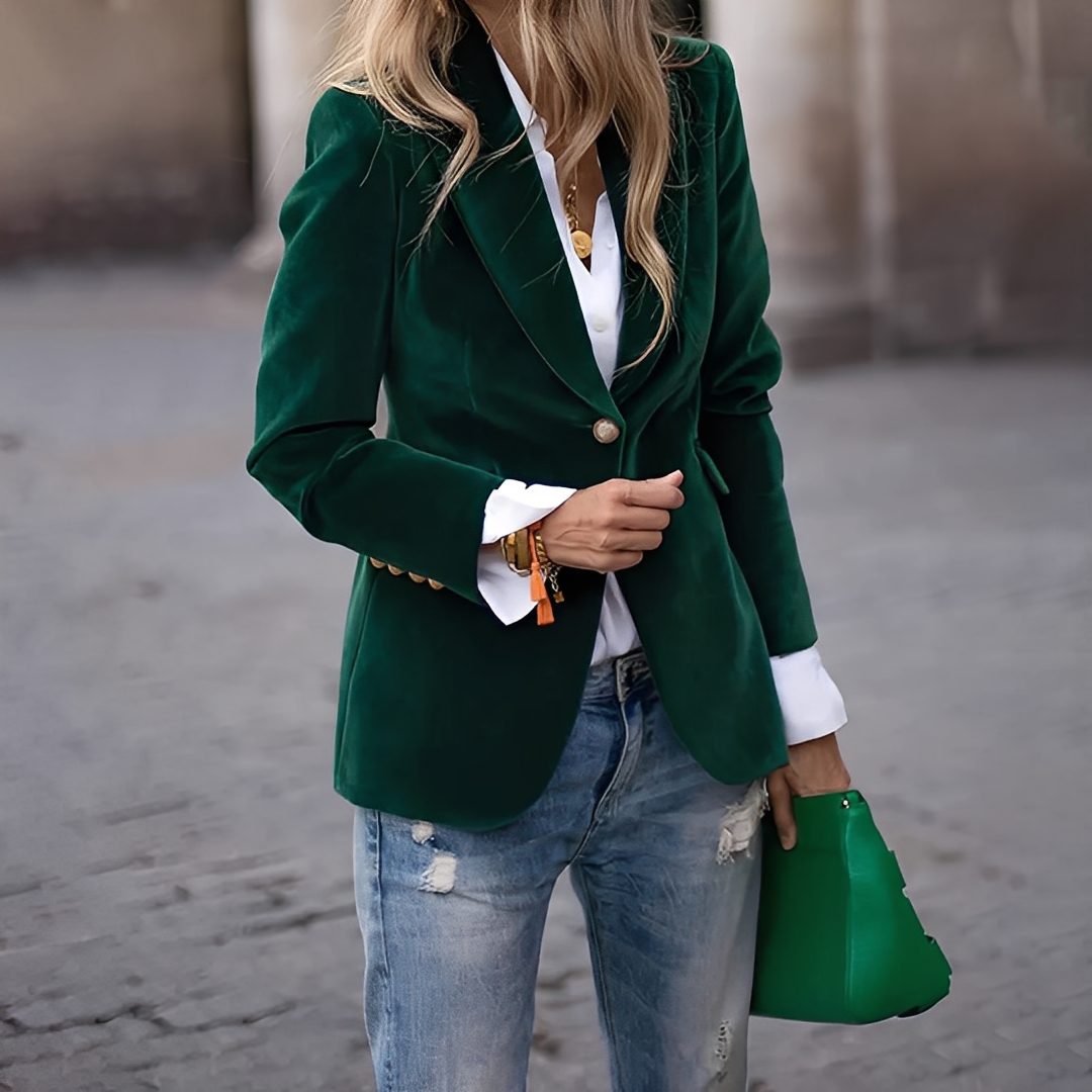 Lyliane - Klasická ležérní knoflíková bunda pro ženy