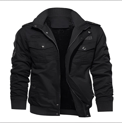 Gary - Men's trendy fleece jacket with pockets