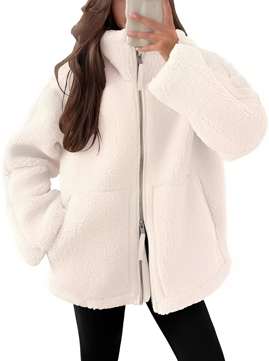 Rowena - Elegantní dámská vlněná bunda se zipem