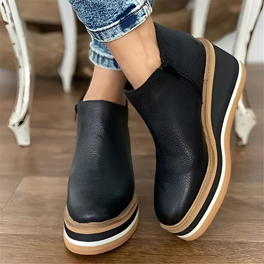 Lyana - Zimní kotníkové boty na zip pro ženy