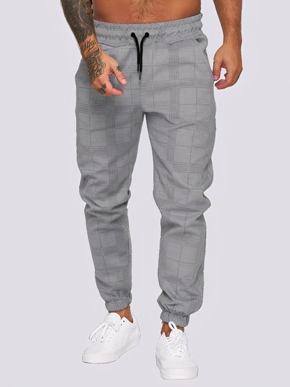 Jaeden - Stylové kostkované pánské kalhoty