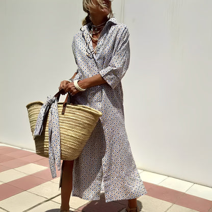 Paulette - Klasické pruhované košilové šaty pro ženy