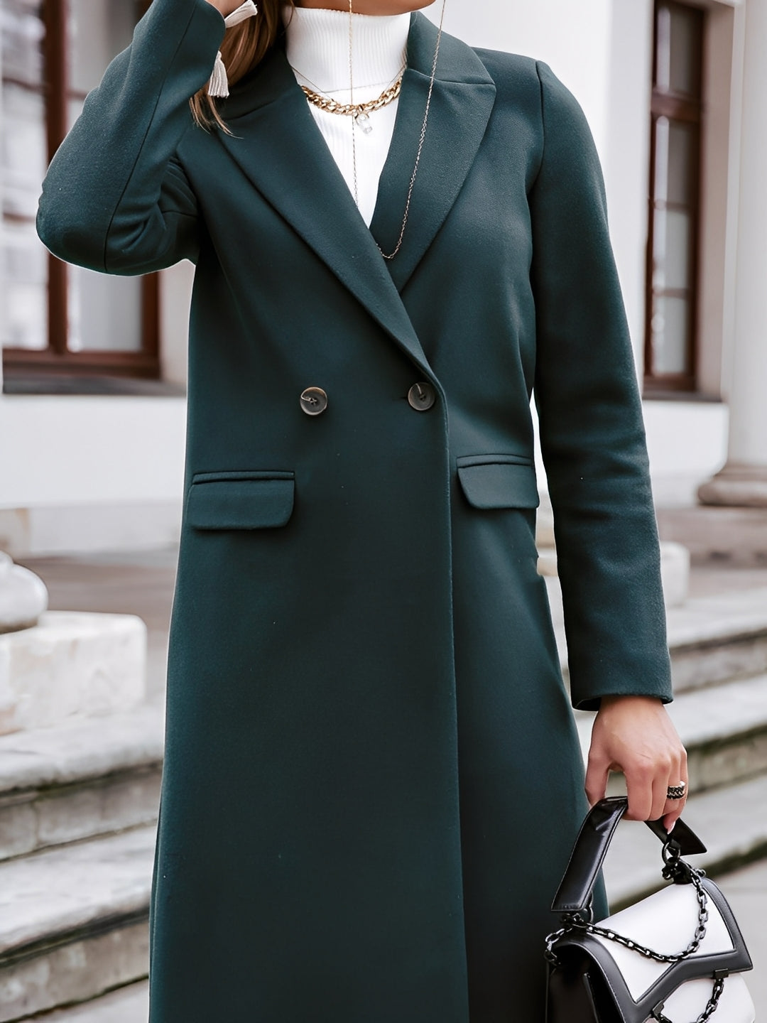 Moriah - Elegantní a teplý dámský vlněný kabát