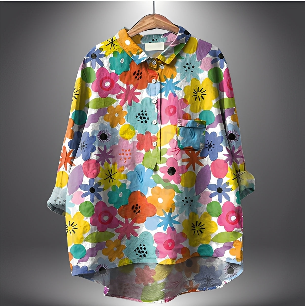 Garance - Klasická dámská halenka s dlouhými rukávy