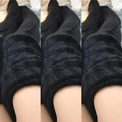 Hailee - Teplé pletené nadkolenky pro ženy