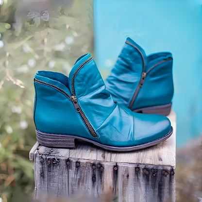 Maïa - Elegantní kožené kotníkové boty pro ženy