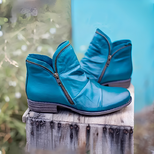 Maïa - Elegantní kožené kotníkové boty pro ženy