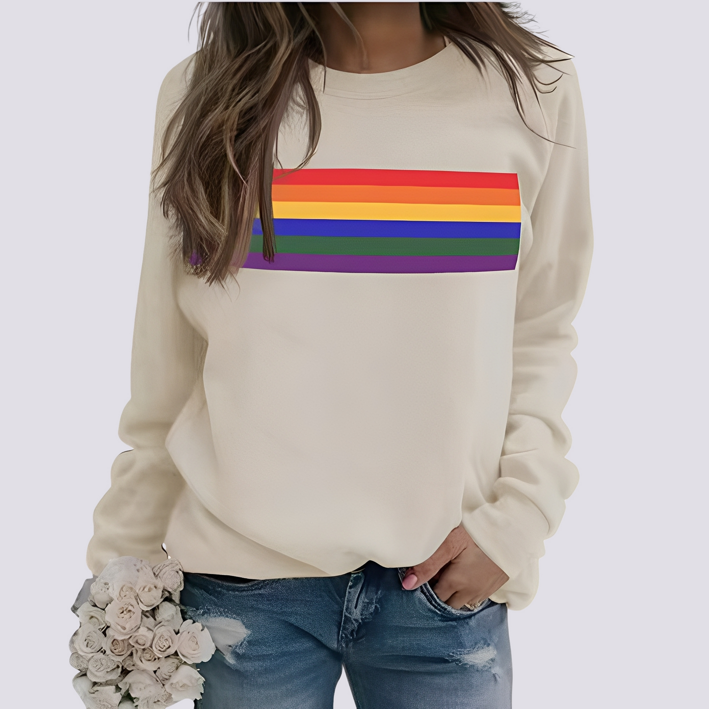 Roseann - Dámský svetr s moderními barevnými vzory