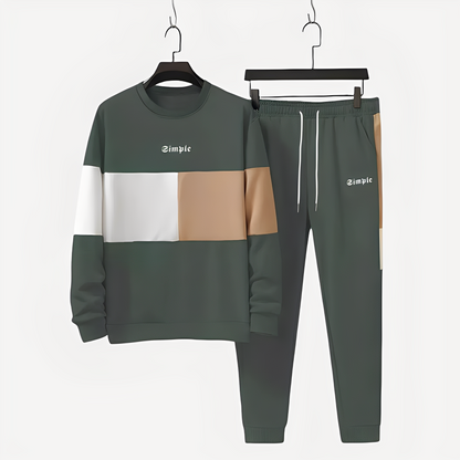 Charlton - Stylová sportovní sada pro muže s blokovým vzorem