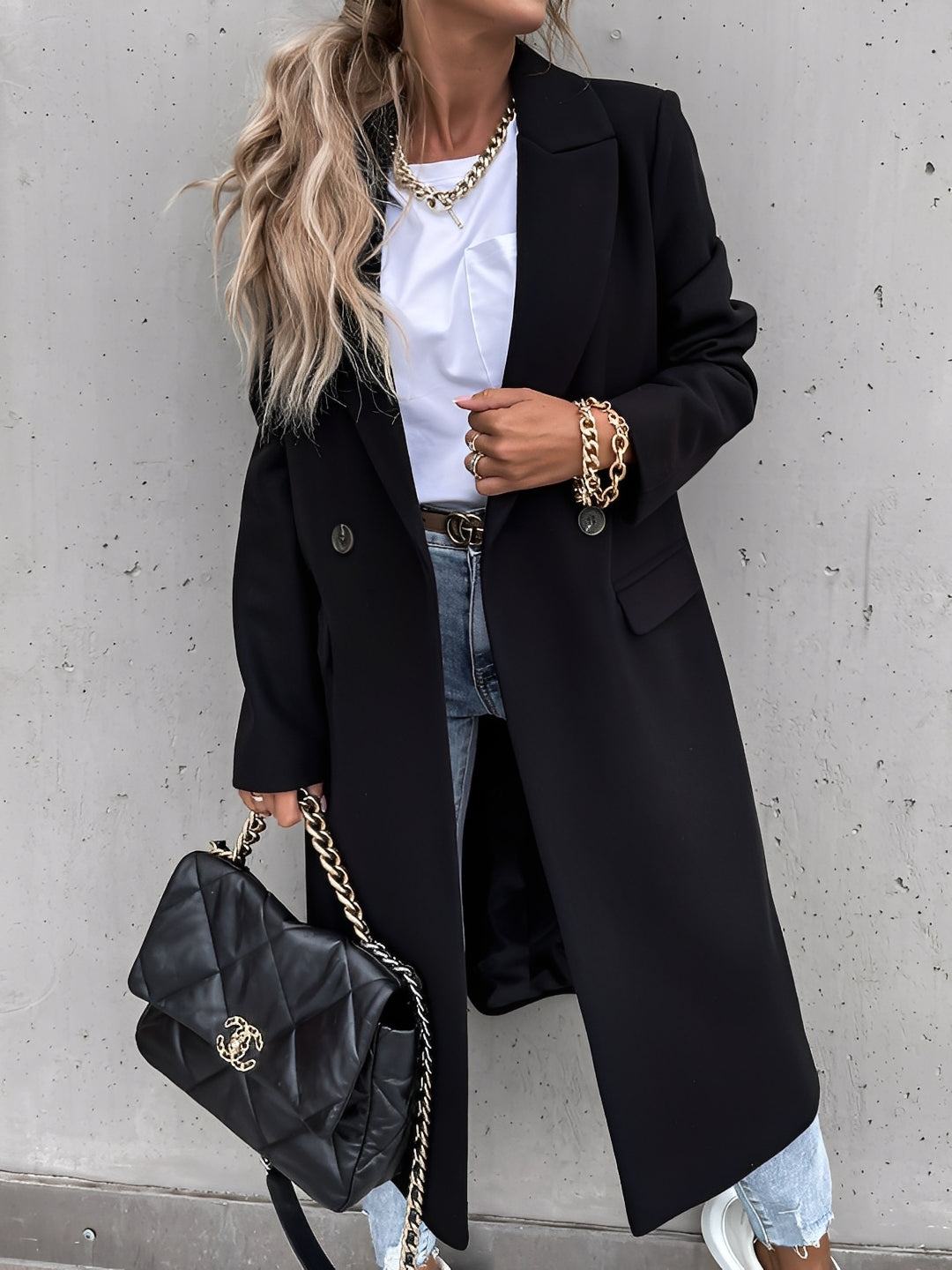 Moriah - Elegantní a teplý dámský vlněný kabát