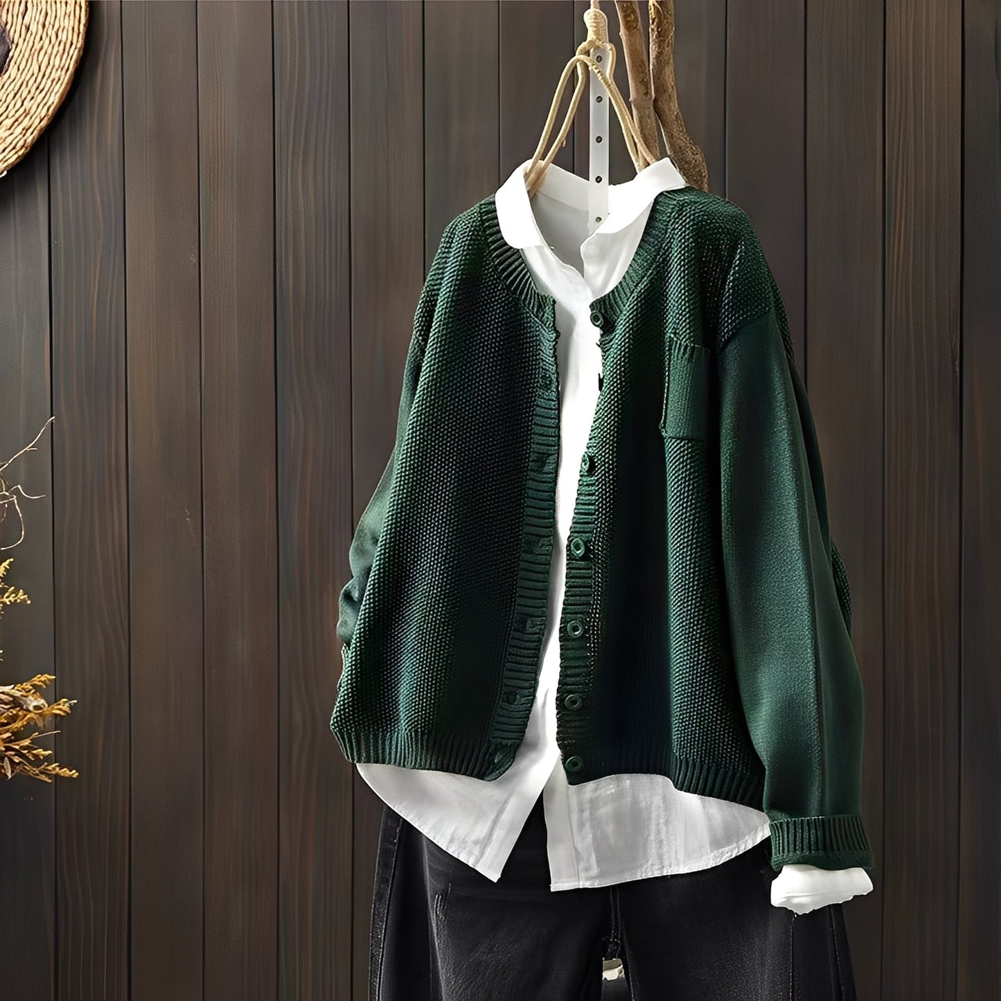 Shanon - Tradiční volně padnoucí dámský pletený svetr