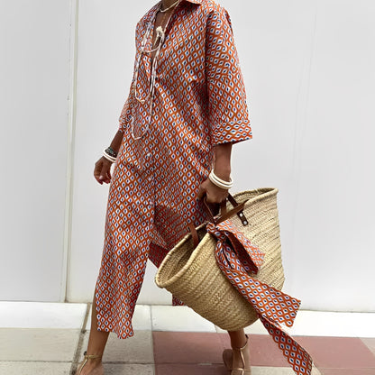 Paulette - Klasické pruhované košilové šaty pro ženy