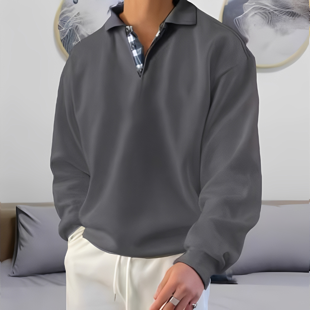 Colsen - Moderní pánský svetr s polovičním zipem