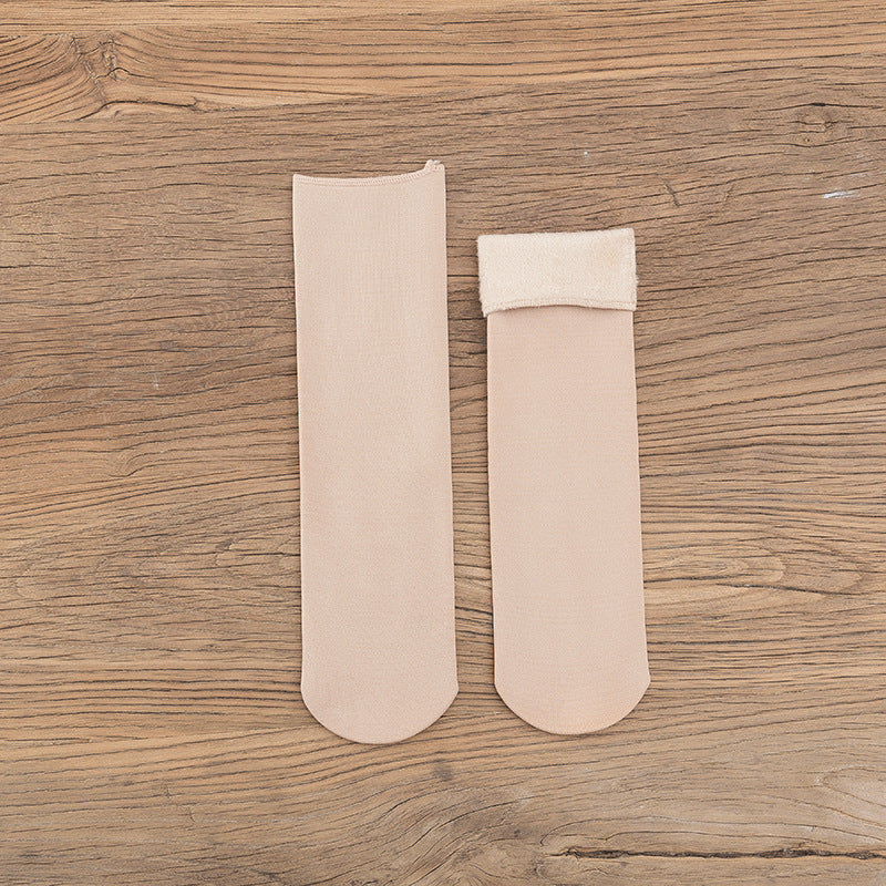 Gloria - Hřejivé sametové zimní ponožky pro ženy