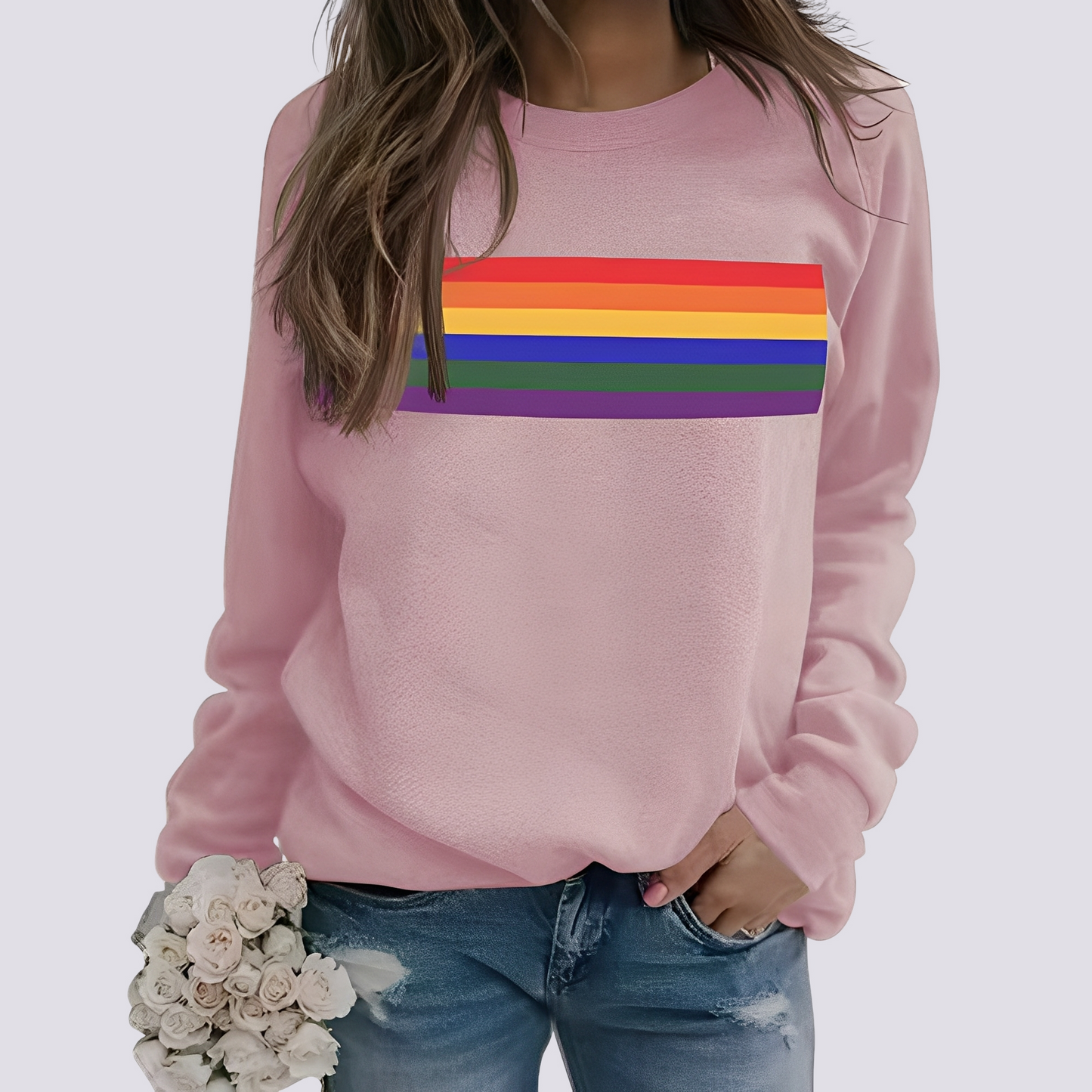 Roseann - Dámský svetr s moderními barevnými vzory