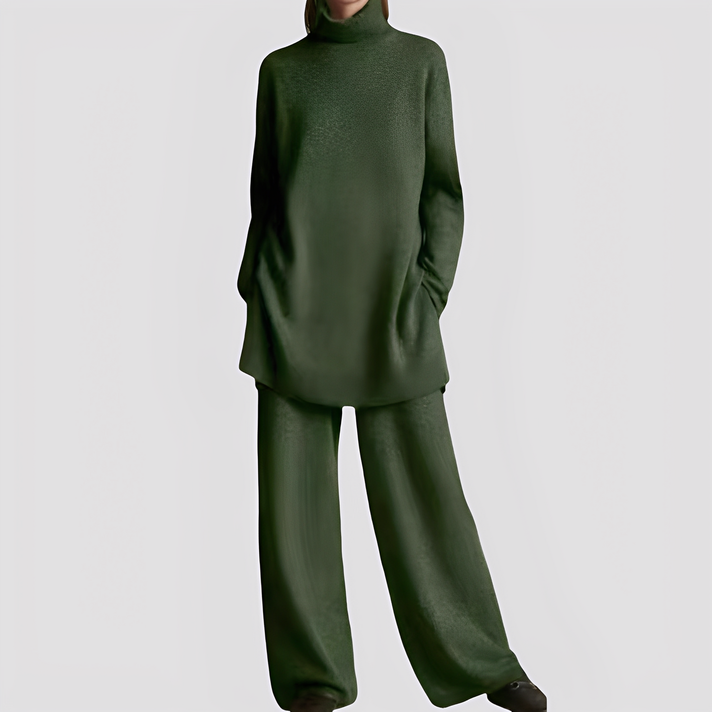 Jessica - Stylová domácí souprava s vysokým límcem pro ženy