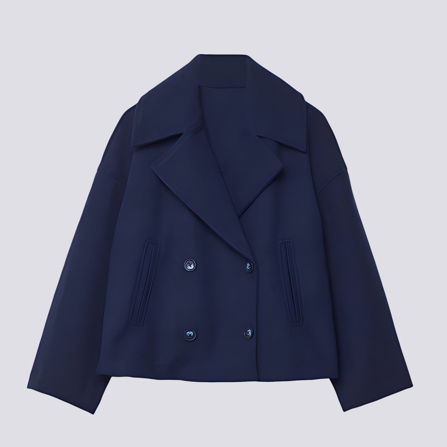 Bethney - Krátký stylový vlněný kabát s reverzním límcem pro ženy