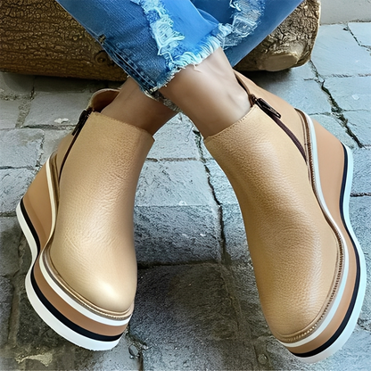 Lyana - Zimní kotníkové boty na zip pro ženy