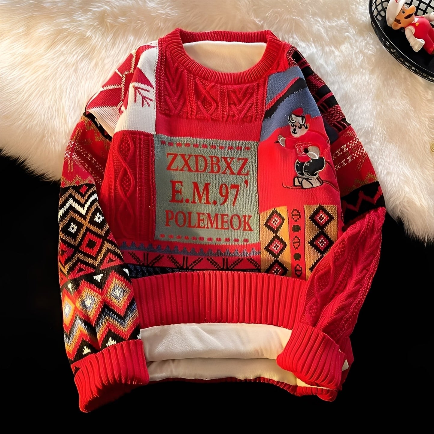 Charles - Elegantní, ležérní dámský vánoční svetr