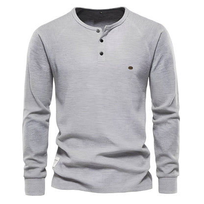 Joachim - Košile s dlouhým rukávem z vaflové látky pro muže