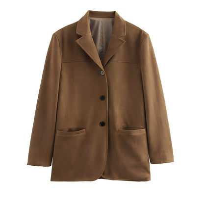 Ashlea - Elegantní sako s reverzem a sukní pro dámy