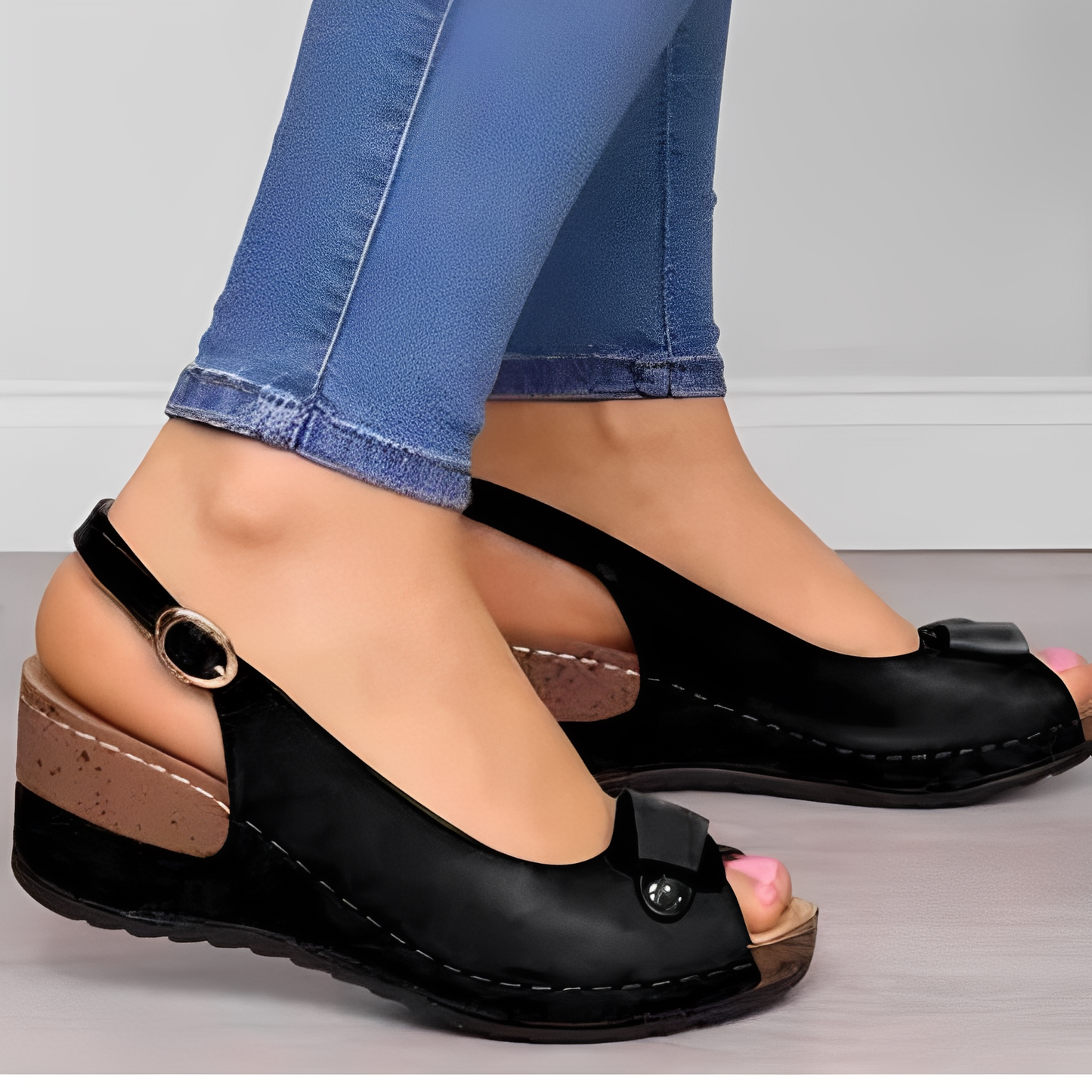 Neville - Dámské pohodové klínové sandály