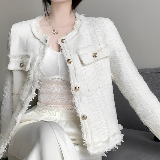 Rexanne - Stylová krátká dámská bunda s kapsami