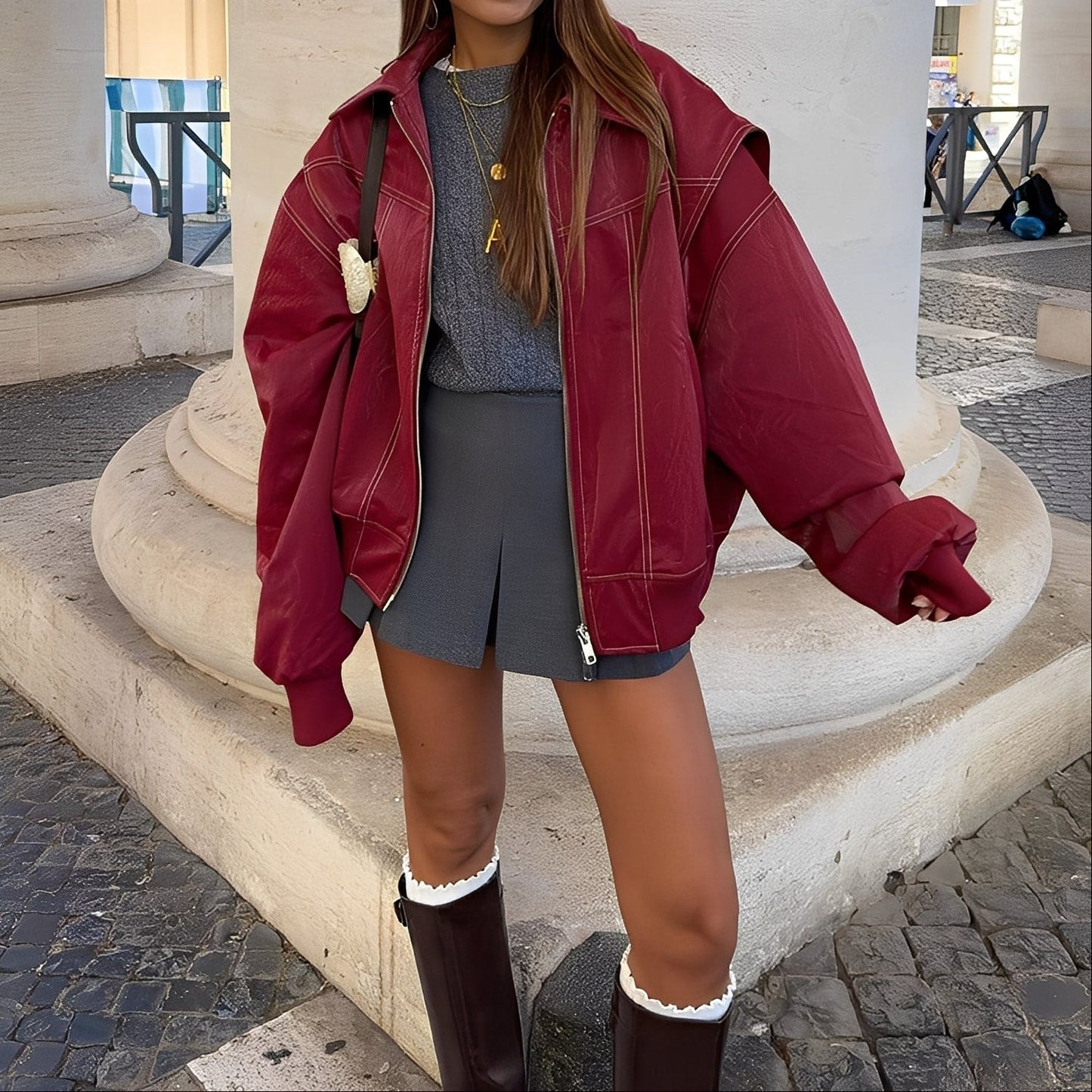 Hailie - Trendy, volně padnoucí dámská zimní bunda