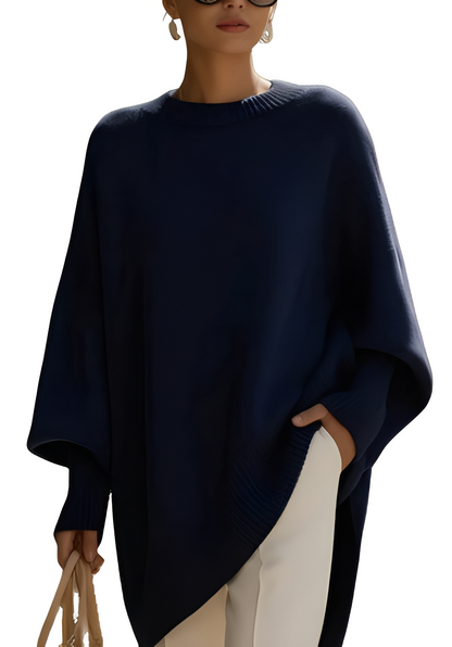 Pamella - Trendový oversize pletený kašmírový svetr pro ženy