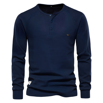 Joachim - Košile s dlouhým rukávem z vaflové látky pro muže