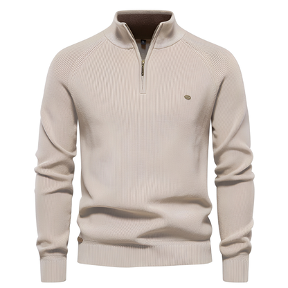 Brant - Moderní pánský svetr s čtvrtinovým zipem